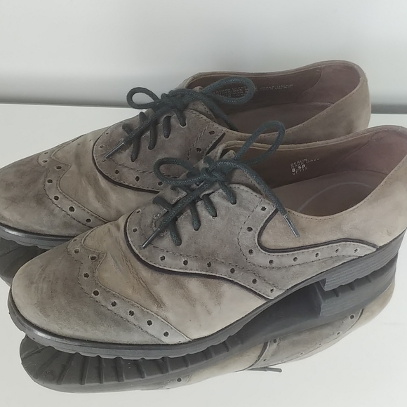 EARTHIES Comfort Berlin Suede Oxford Shoe 8.5 - Picture 3 of 11
